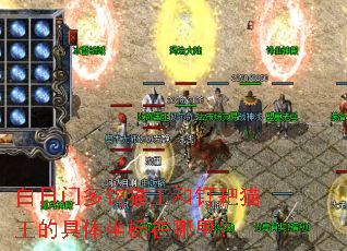 白日门多钩猫王和钉耙猫王的具体坐标在哪里? 白日门多钩猫王和钉耙猫王的具体坐标在哪里?