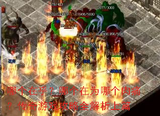 哪个在乎?哪个在为哪个肉痛?传奇游戏攻略全解析上篇 哪个在乎?哪个在为哪个肉痛?传奇游戏攻略全解析上篇